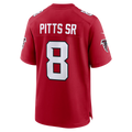 Kieara A.Falcons #8 Kyle Pitts Sr. Red Game Stadium Jerseys