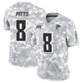 Kieara A.Falcons #8 Kyle Pitts Player Arctic Camo Salute to Service Limited Stitched Jerseys