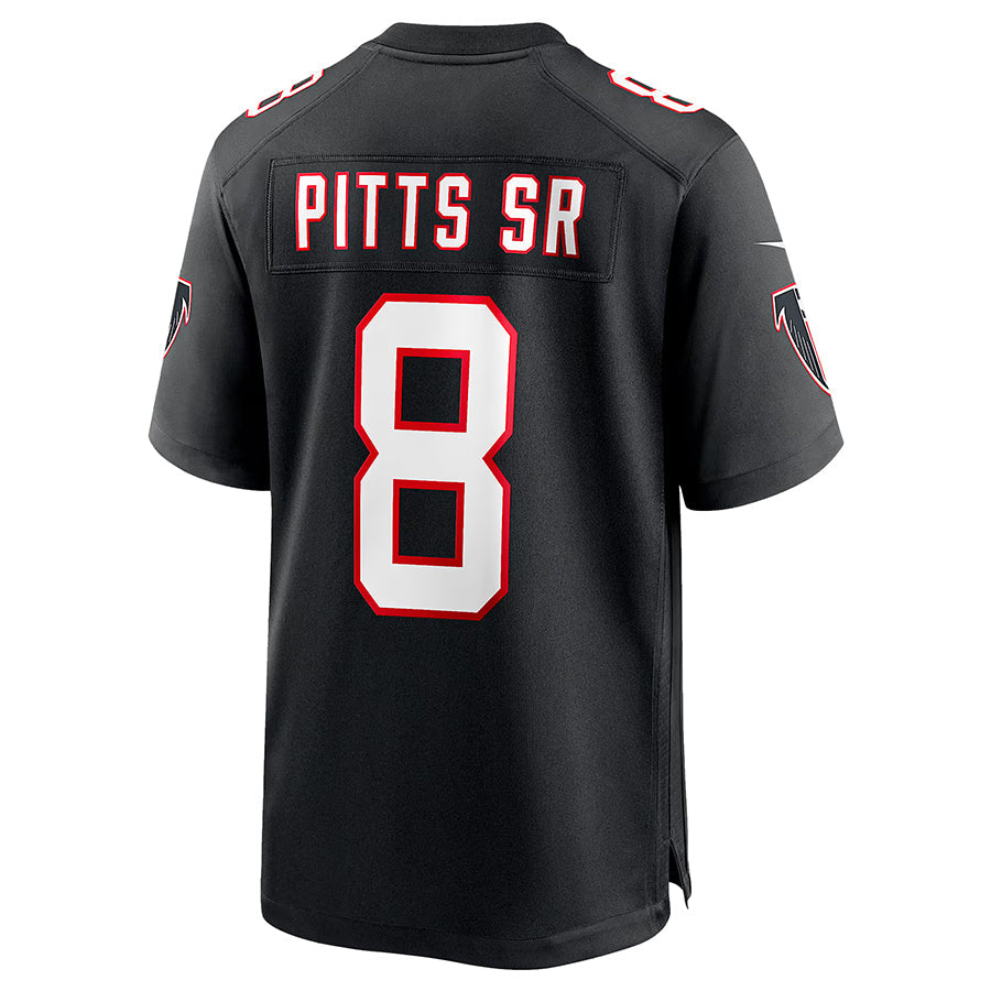 Kieara A.Falcons #8 Kyle Pitts Sr. Player Black Alternate Game Stitched Jerseys