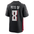 Kieara A.Falcons #8 Kyle Pitts Sr. Player Black Home Game Stitched Jerseys