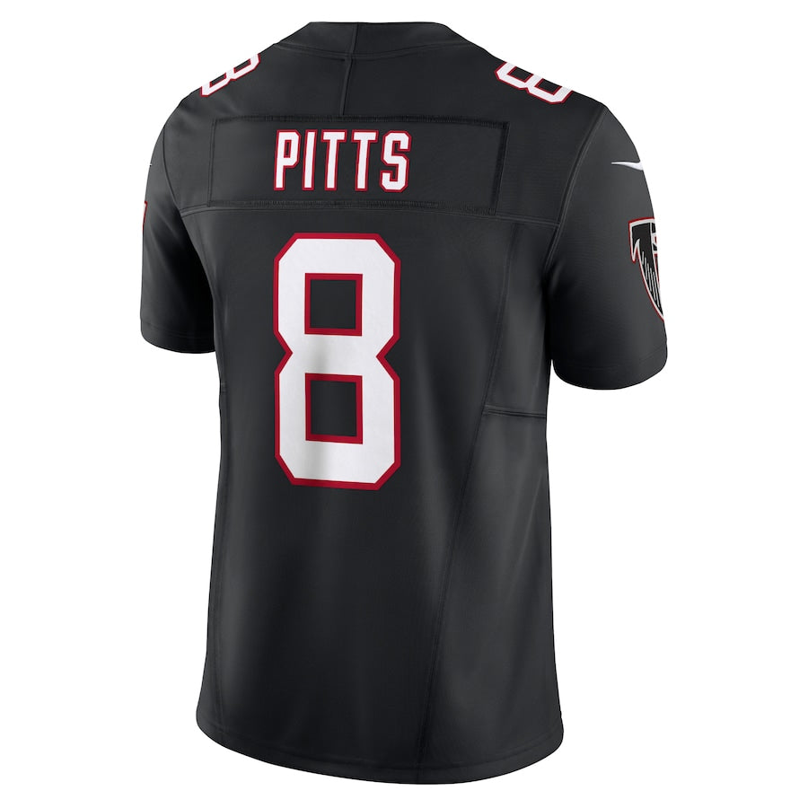 Kieara A.Falcons #8 Kyle Pitts Sr. Player Black Vapor F.U.S.E. Limited Stitched Jerseys
