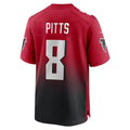 Kieara A.Falcons #8 Kyle Pitts Sr. Player Red Home Game Stitched Jerseys