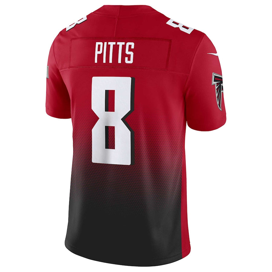 Kieara A.Falcons #8 Kyle Pitts Sr. Player Red Vapor F.U.S.E. Limited Stitched Jerseys