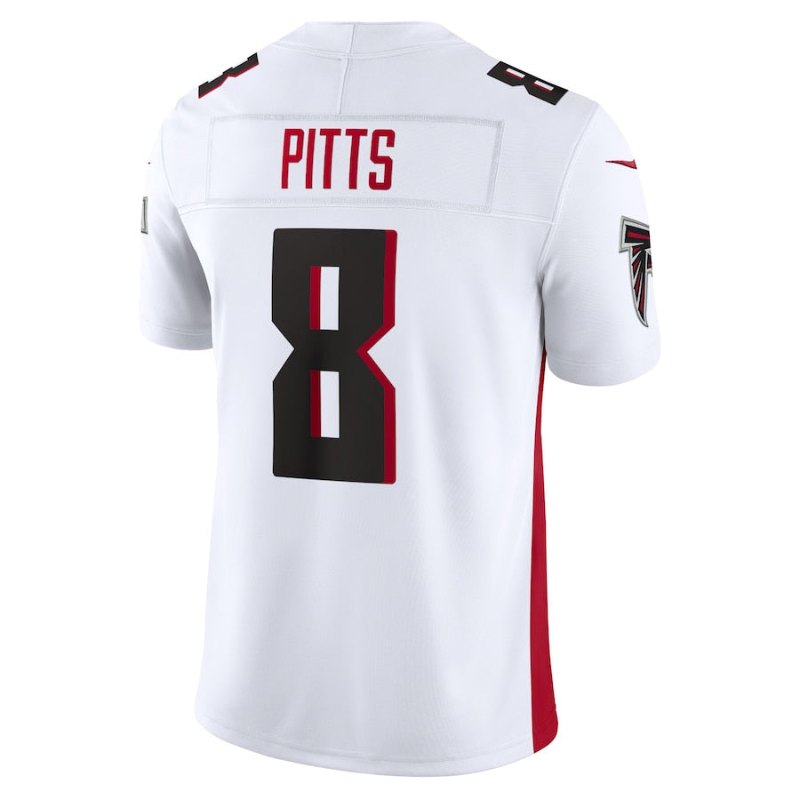 Kieara A.Falcons #8 Kyle Pitts Sr. Player White Vapor F.U.S.E. Limited Stitched Jerseys