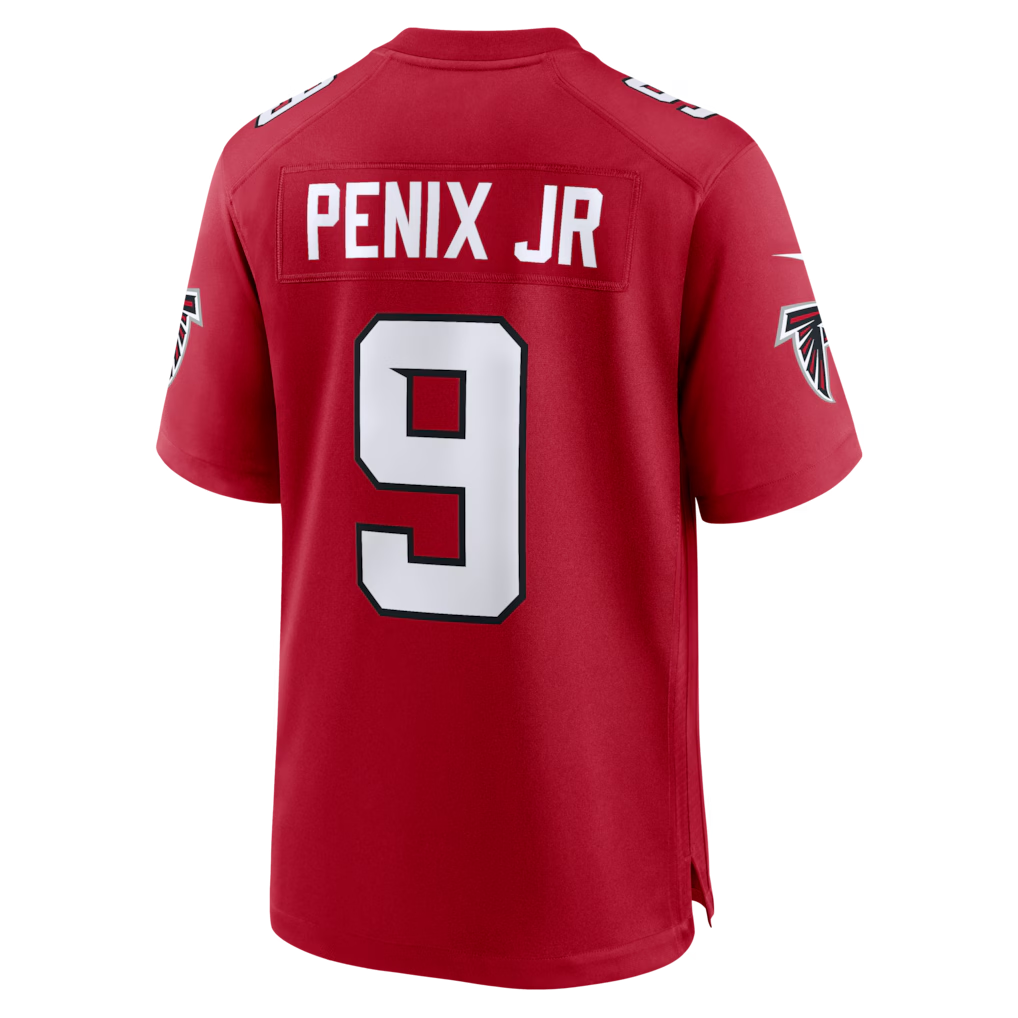 Kieara A.Falcons #9 Michael Penix Jr. Red Game Stitched Jerseys