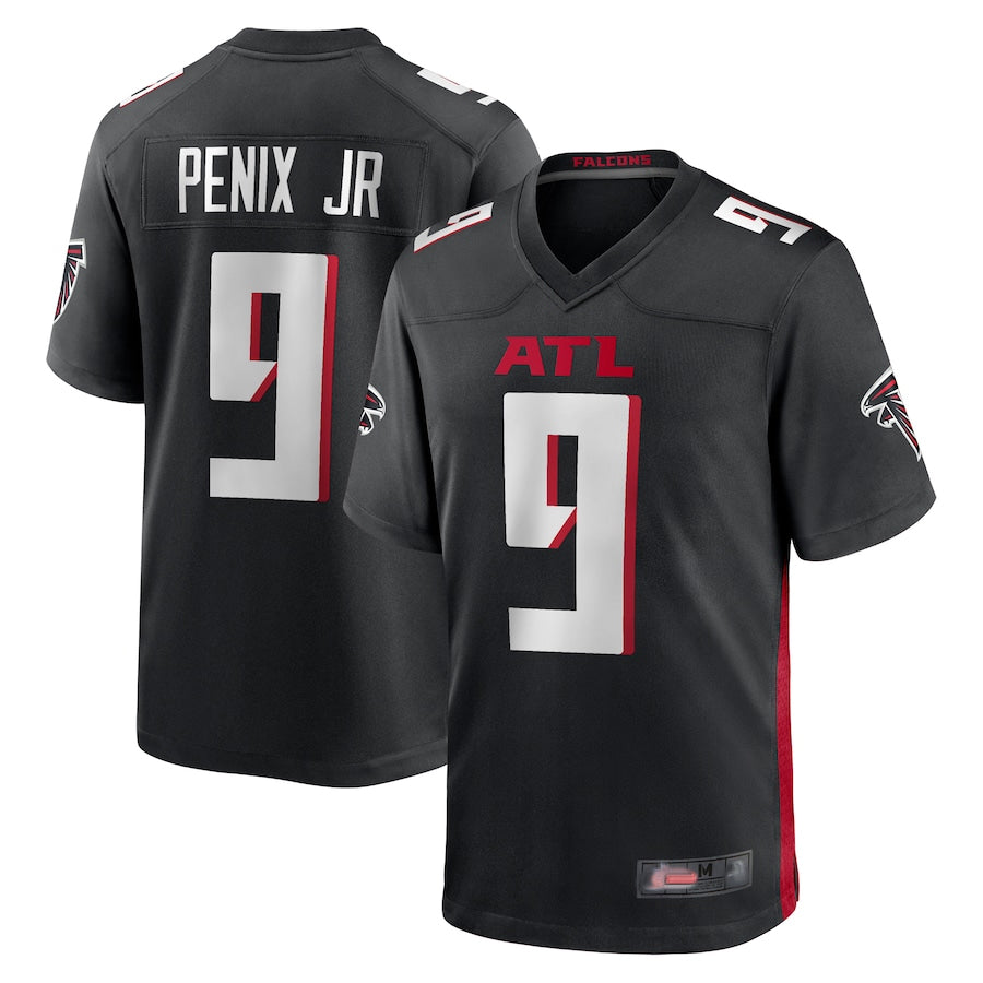 Kieara A.Falcons #9 Michael Penix Jr. Player Black Home Game Stitched Jerseys