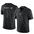 Kieara A.Falcons #9 Michael Penix Jr. Player Black RFLCTV Limited Stitched Jerseys