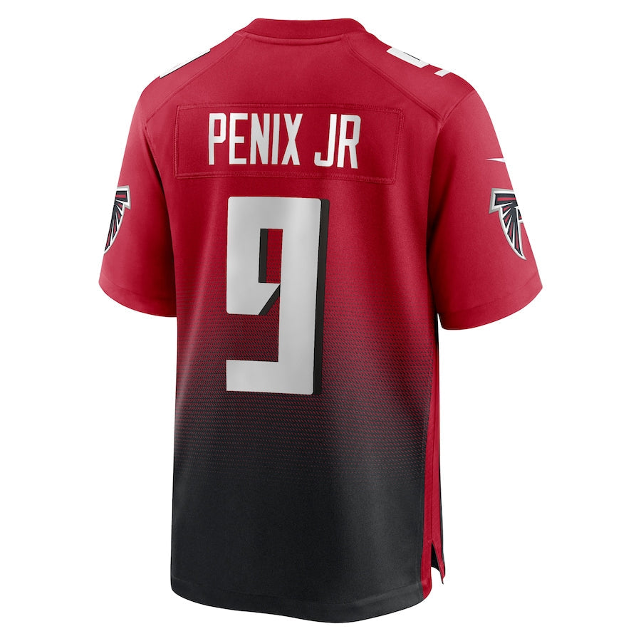 Kieara A.Falcons #9 Michael Penix Jr. Player Red Home Game Stitched Jerseys