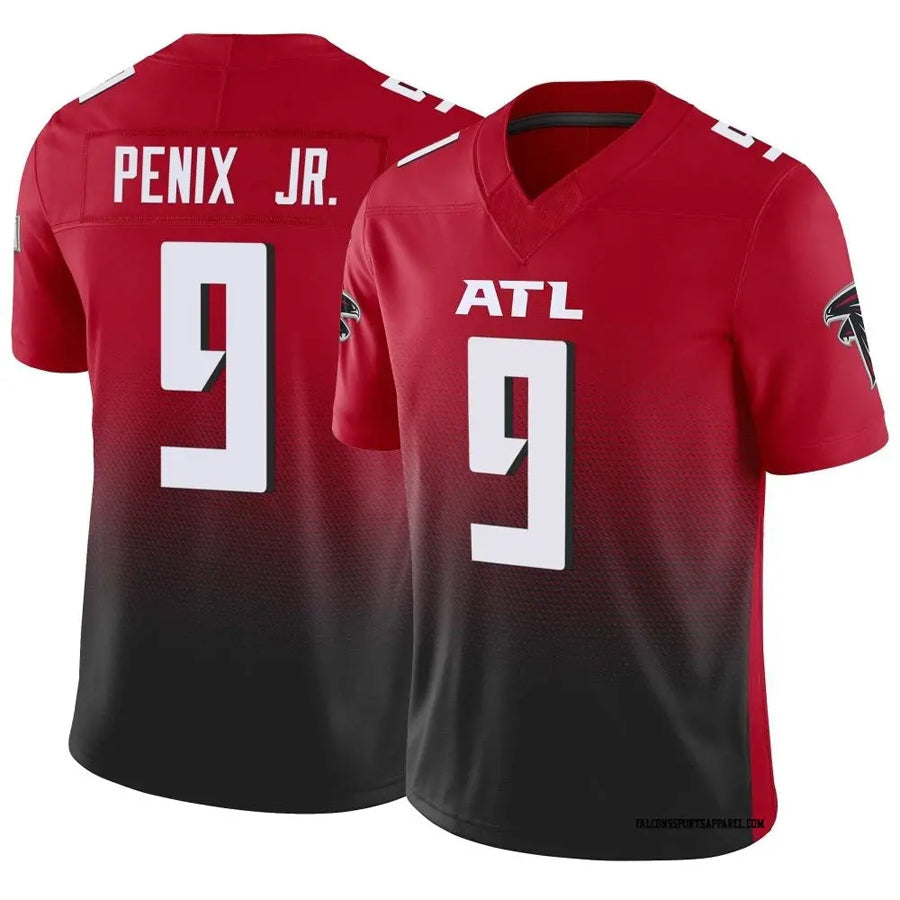 Kieara A.Falcons #9 Michael Penix Jr. Player Red Vapor F.U.S.E. Limited Stitched Jerseys