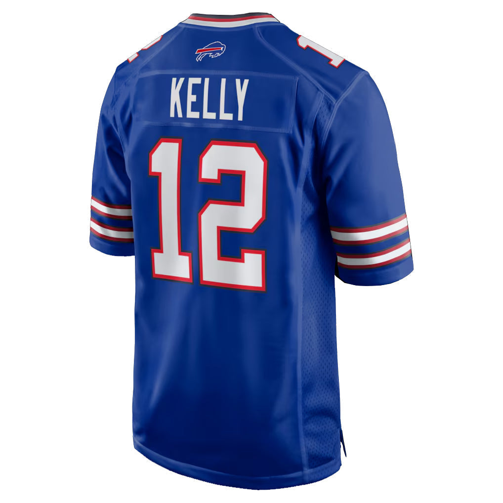 Kieara B.Bills #12 Jim Kelly Player Royal Home Game Stitched Jerseys