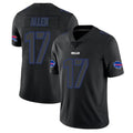 Kieara B.Bills #17 Josh Allen Player Black Impact Limited Home Game Stitched Jerseys