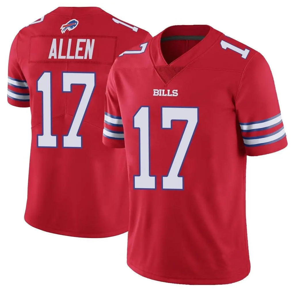 Kieara B.Bills #17 Josh Allen Player Red Vapor Untouchable Limited Home Game Stitched Jerseys
