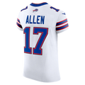 Kieara B.Bills #17 Josh Allen White Vapor F.U.S.E. Elite Stitched Jerseys
