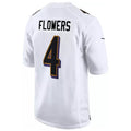 Kieara B.Ravens #4 Zay Flowers Player Fashion White Game Stitched Jerseys