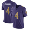 Kieara B.Ravens #4 Zay Flowers Player Limited Purple Color Rush Vapor Untouchable Stitched Jerseys