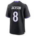 Kieara B.Ravens #8 Lamar Jackson Black Alternate Game Stitched Jerseys