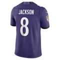 Kieara B.Ravens #8 Lamar Jackson Purple Team Vapor F.U.S.E. Stitched Limited Jerseys