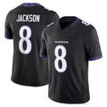 Kieara B.Ravens #8 Lamar Jackson Player Black Limited Elite Home Game Stitched Jerseys