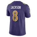 Kieara B.Ravens #8 Lamar Jackson Player Purple Vapor F.U.S.E. Limited Stitched Jerseys