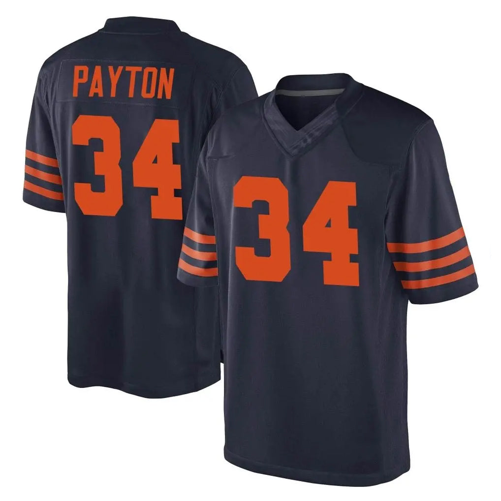 Kieara C.Bears #34 Walter Payton Player Navy Blue Alternate Game Stitched Jerseys