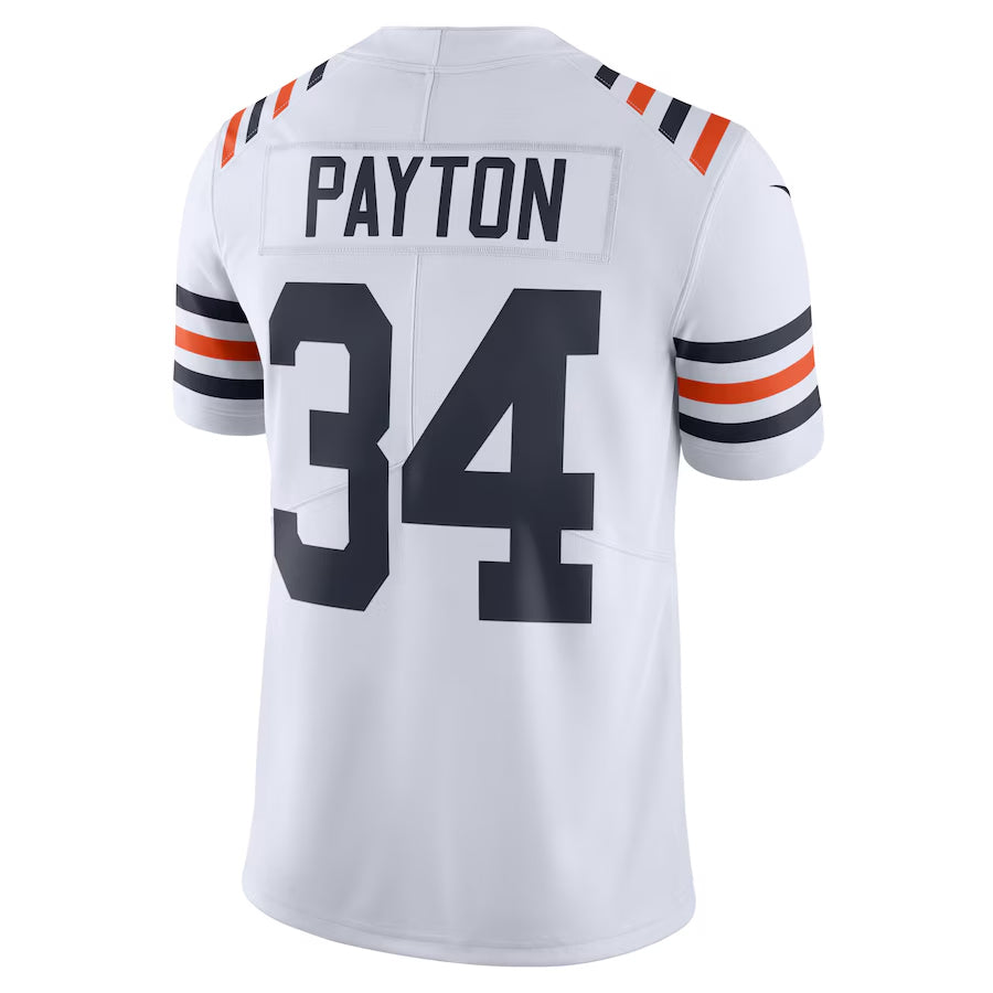 Kieara C.Bears #34 Walter Payton Player White Alternate Classic Limited Game Stitched Jerseys