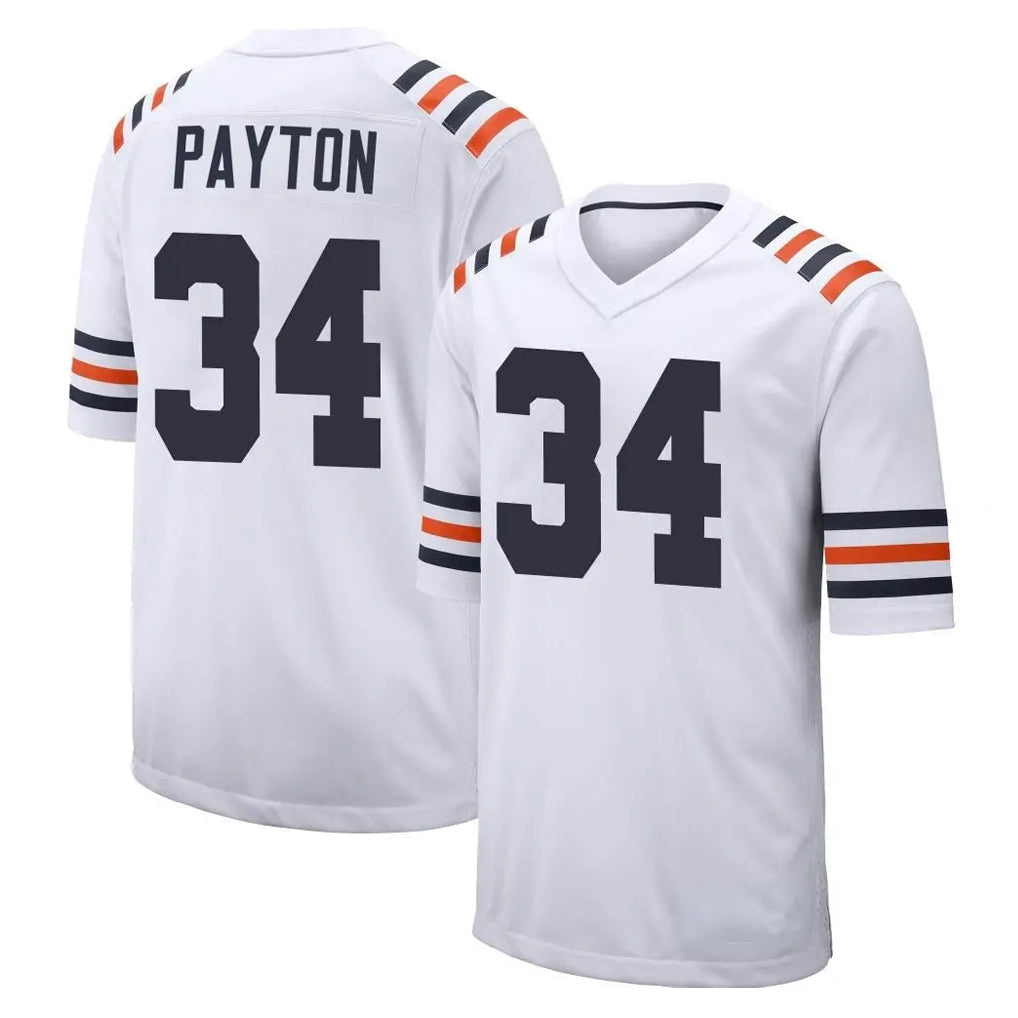 Kieara C.Bears #34 Walter Payton Player White Classic Home Game Stitched Jerseys