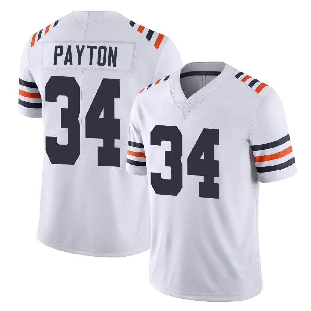 Kieara C.Bears #34 Walter Payton Player White Classic Vapor Limited Home Game Stitched Jerseys