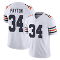 Kieara C.Bears #34 Walter Payton Player White Classic Vapor Limited Home Game Stitched Jerseys