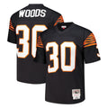 Kieara C.Bengals #30 Ickey Woods Player Black Mitchell & Ness 1988 Legacy Replica Stitched Jerseys
