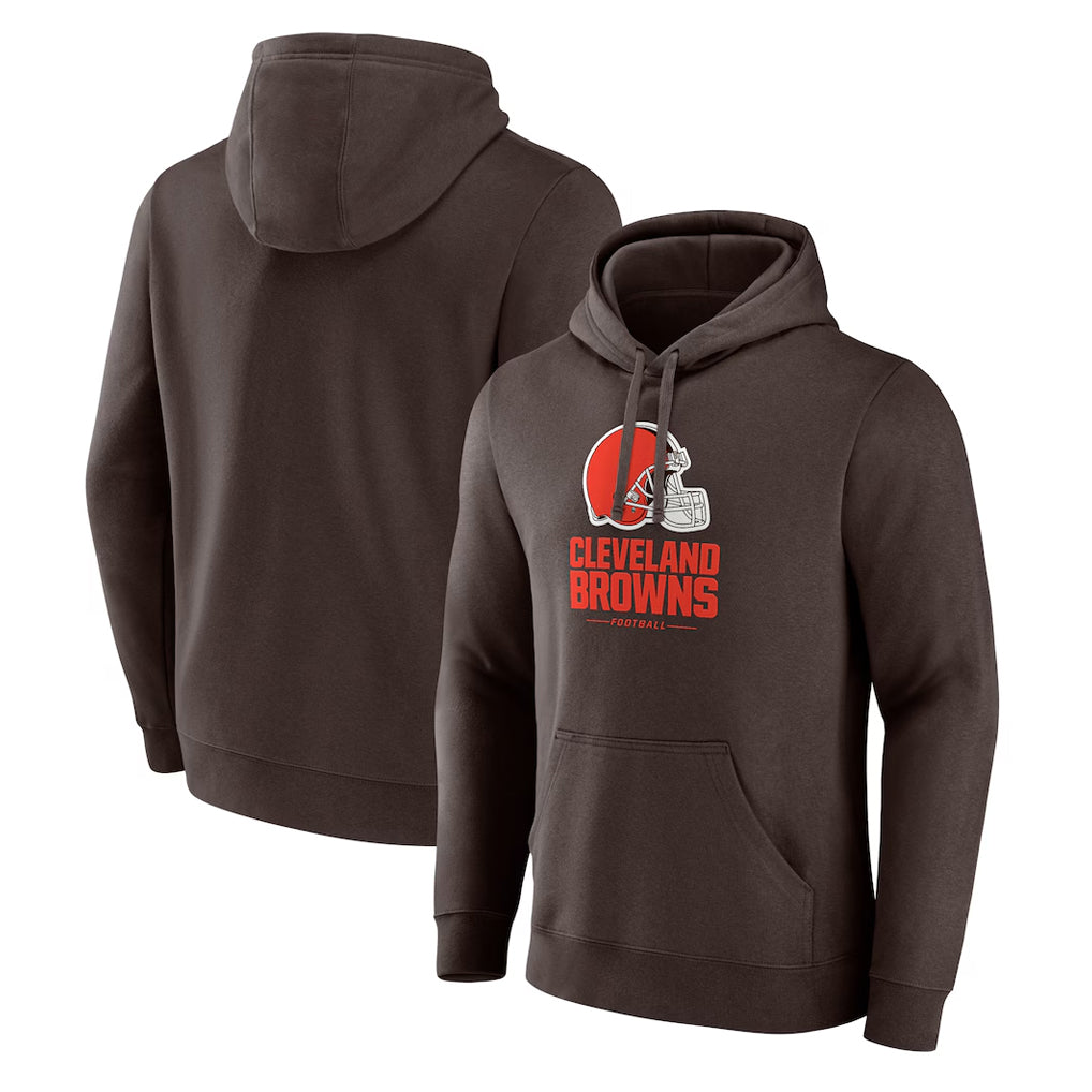 Kieara C.Browns Brown Primetime Lockup Pullover Hoodie Blank Player Stitched Jerseys