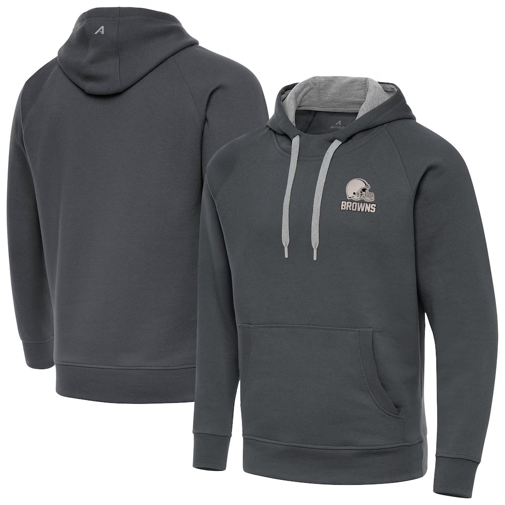 Kieara C.Browns Gray Brushed Carbon Pullover Hoodie Blank Player Limited Stitched Jerseys