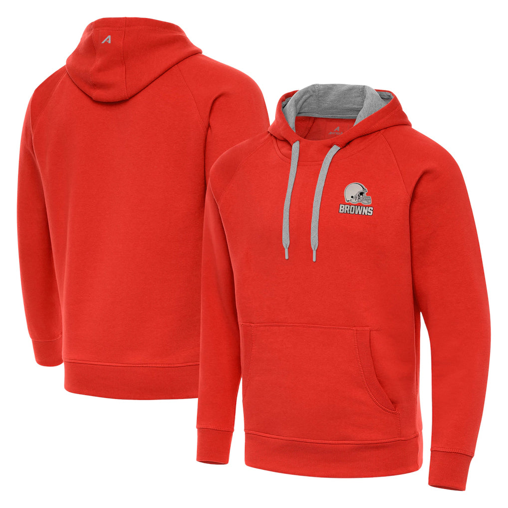 Kieara C.Browns Orange Brushed Carbon Pullover Hoodie Blank Player Limited Stitched Jerseys