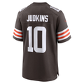Kieara C.Browns #10 Quinshon Judkins Brown 2025 Draft Game Stitched Jerseys