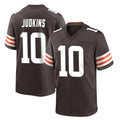 Kieara C.Browns #10 Quinshon Judkins Player Brown Home Game Stitched Jerseys