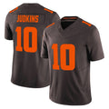 Kieara C.Browns #10 Quinshon Judkins Player Brown Limited Vapor F.U.S.E. Alternate Game Stitched Jerseys