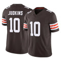 Kieara C.Browns #10 Quinshon Judkins Player Brown Vapor F.U.S.E. Limited Home Game Stitched Jerseys