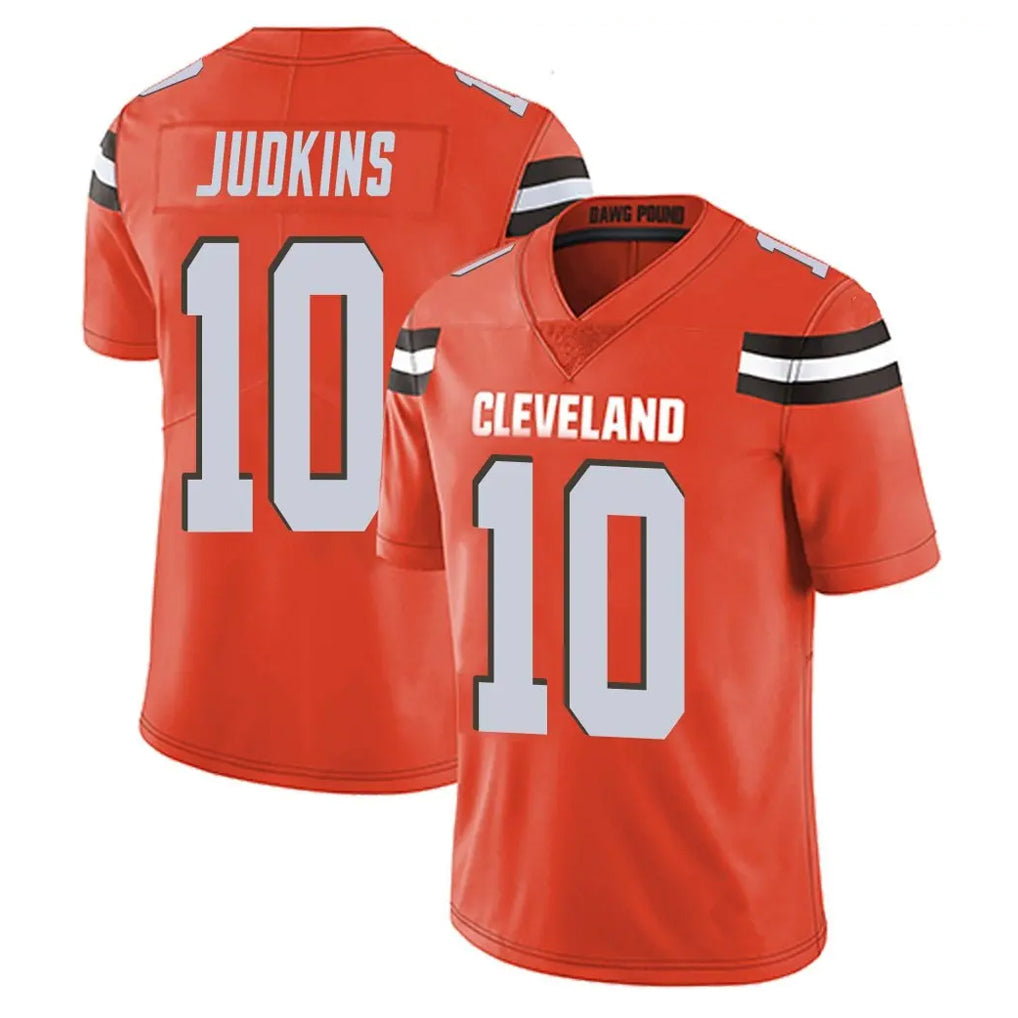 Kieara C.Browns #10 Quinshon Judkins Player Orange Alternate Vapor Untouchable Limited Home Game Stitched Jerseys