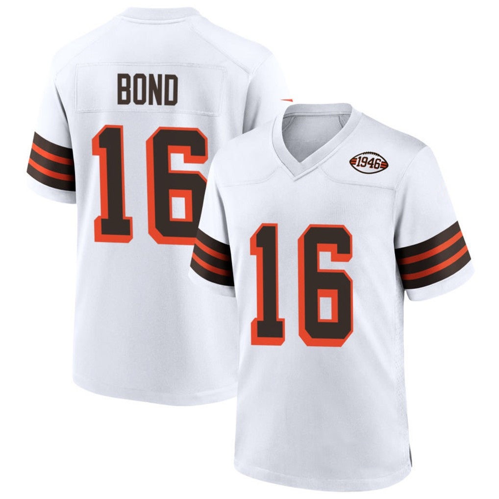 Kieara C.Browns #16 Isaiah Bond Player 1946 Collection Alternate White Stitched Jerseys