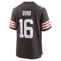 Kieara C.Browns #16 Isaiah Bond Player Brown Home Game Stitched Jerseys