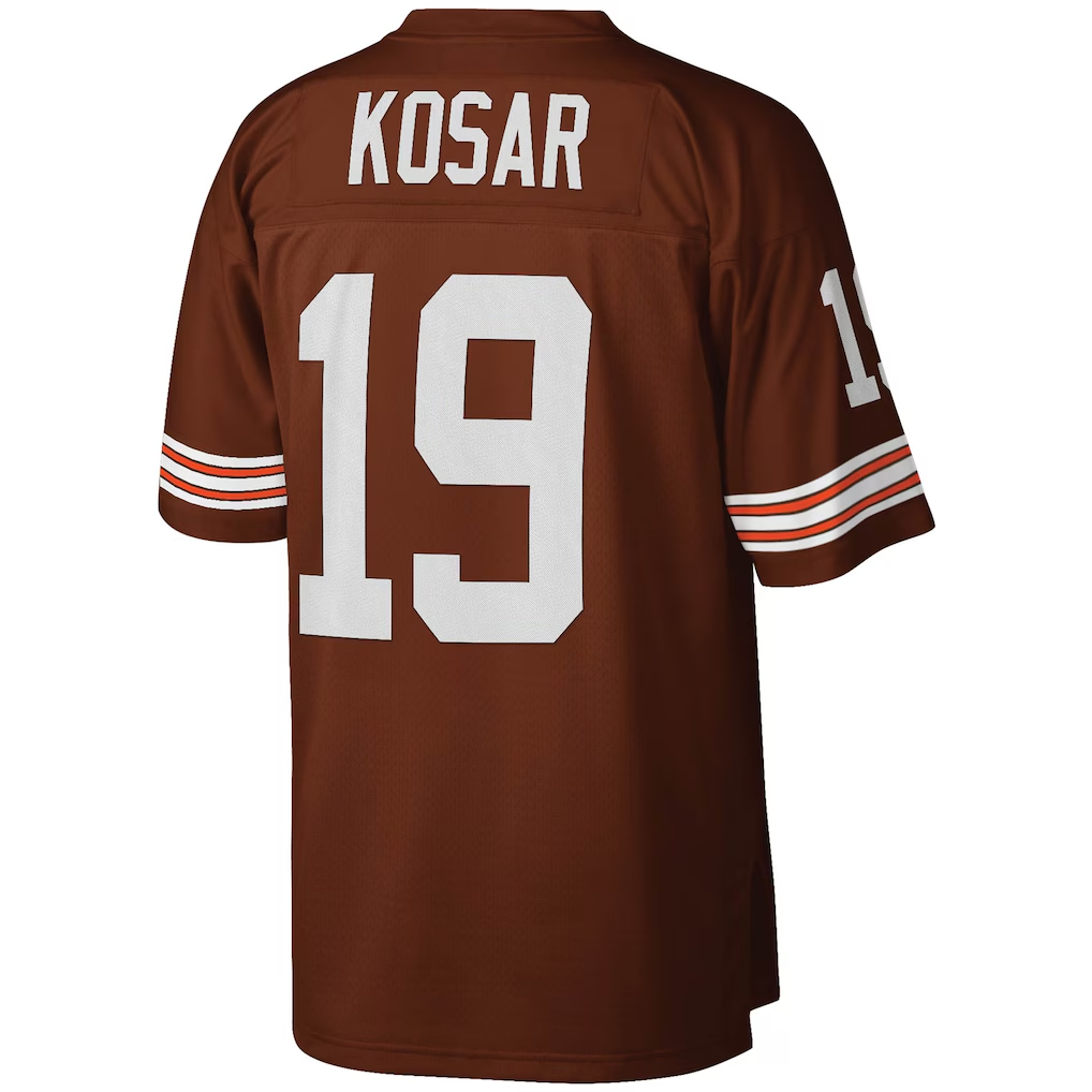 Kieara C.Browns #19 Bernie Kosar Mitchell & Ness Brown Legacy Replica Jersey
