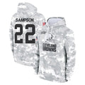 Kieara C.Browns #22 Dylan Sampson Player Arctic Camo Salute to Service Hoodies Limited Game Stitched Jerseys