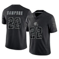 Kieara C.Browns #22 Dylan Sampson Player Black Reflective Home Game Stitched Jerseys