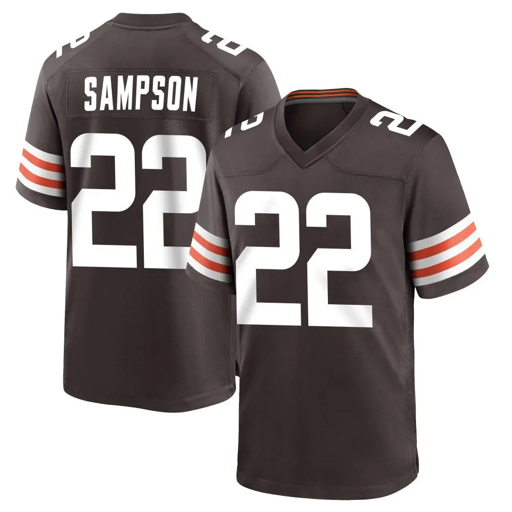 Kieara C.Browns #22 Dylan Sampson Player Brown Home Game Stitched Jerseys