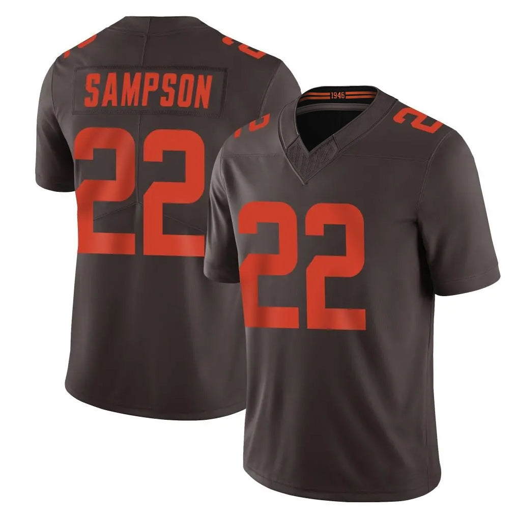 Kieara C.Browns #22 Dylan Sampson Player Brown Limited Vapor F.U.S.E. Alternate Game Stitched Jerseys