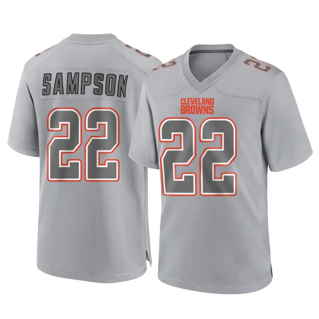 Kieara C.Browns #22 Dylan Sampson Player Gray Atmosphere Fashion Game Stitched Jerseys