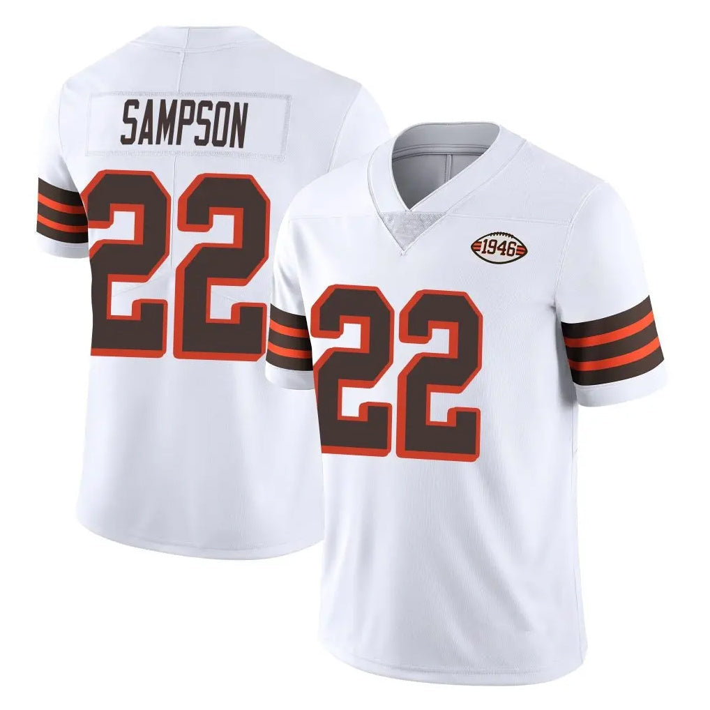 Kieara C.Browns #22 Dylan Sampson Player White Limited  Vapor 1946 Collection Alternate Game Stitched Jerseys