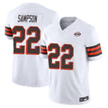 Kieara C.Browns #22 Dylan Sampson Player White Limited Vapor F.U.S.E. Alternate Game Stitched Jerseys
