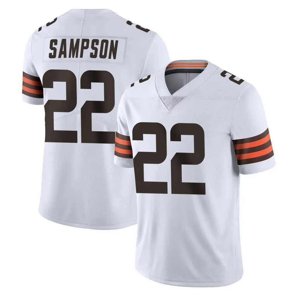 Kieara C.Browns #22 Dylan Sampson Player White Vapor Untouchable Limited Home Game Stitched Jerseys