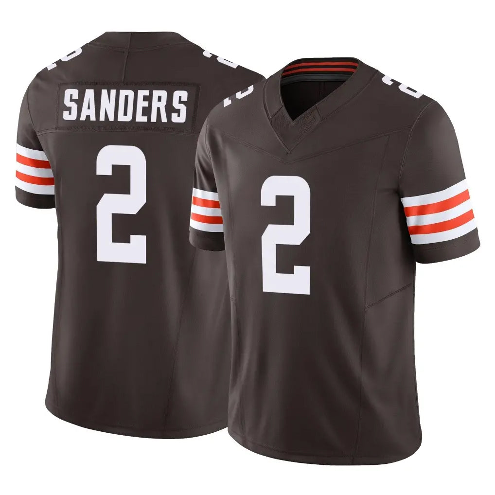 Kieara C.Browns #2 Shedeur Sanders Player Brown Vapor F.U.S.E. Limited Home Game Stitched Jerseys