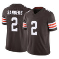 Kieara C.Browns #2 Shedeur Sanders Player Brown Vapor F.U.S.E. Limited Home Game Stitched Jerseys